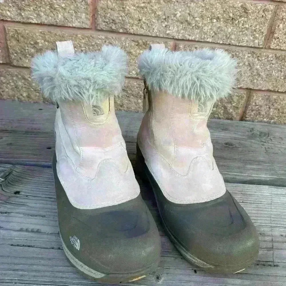 The north face winter pink suede Shirling lined boot size 7 - Picture 5 of 8